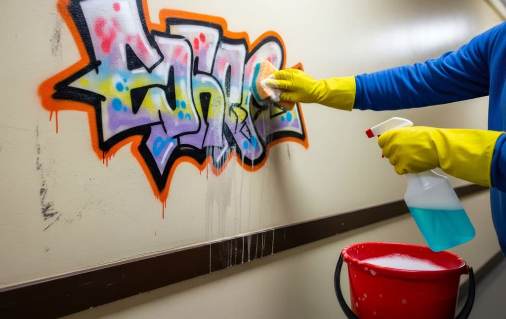 Limpieza de grafitis en Santiago